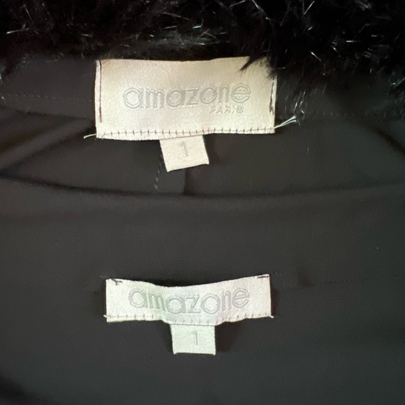 #2334 Amazone Paris Modele Depose Lucarne dress & Modele Luciole Jacket size 1 - Picture 11 of 13